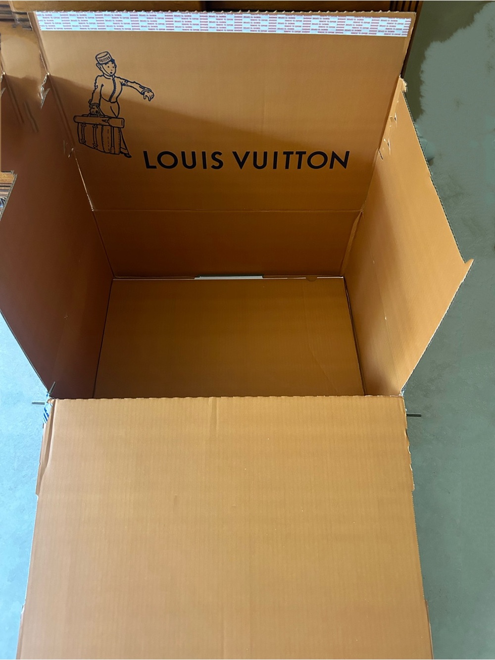 Louis Vuitton Branded Large Shipping Box - Brown
